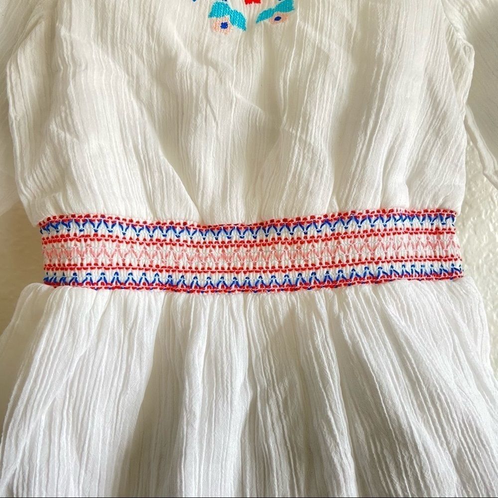 NWT Janie & Jack cotton gauze embroidered dress - Picture 5 of 11